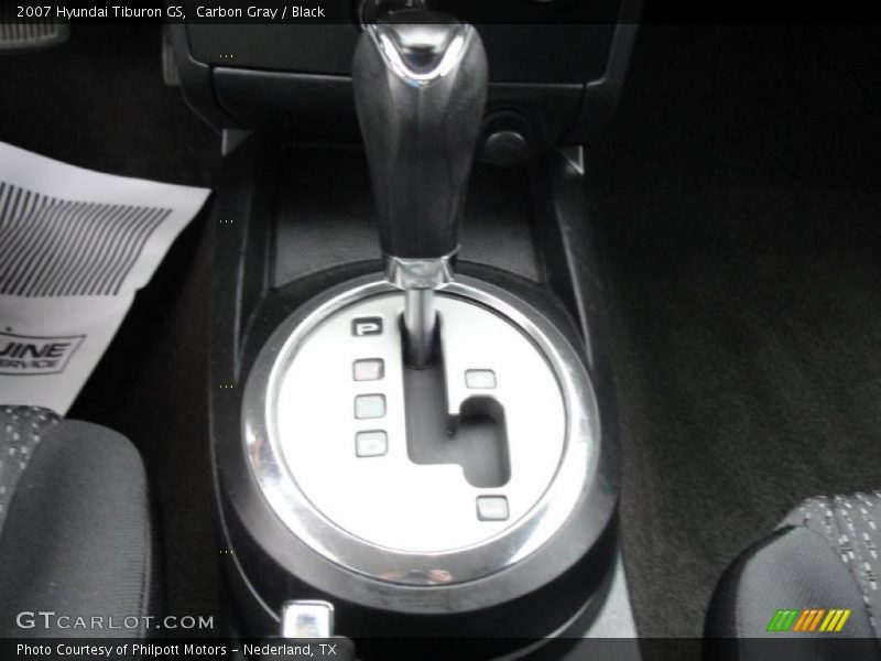 Carbon Gray / Black 2007 Hyundai Tiburon GS