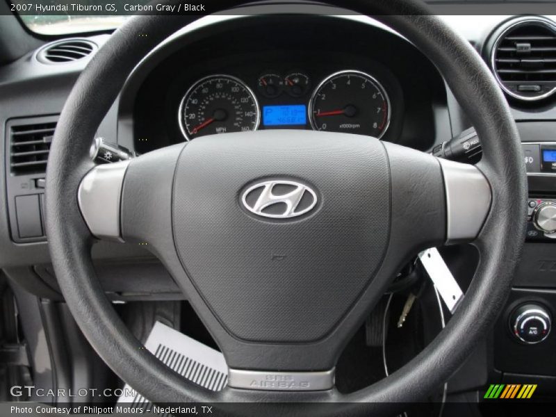 Carbon Gray / Black 2007 Hyundai Tiburon GS