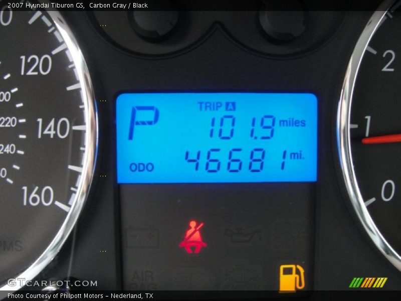 Carbon Gray / Black 2007 Hyundai Tiburon GS