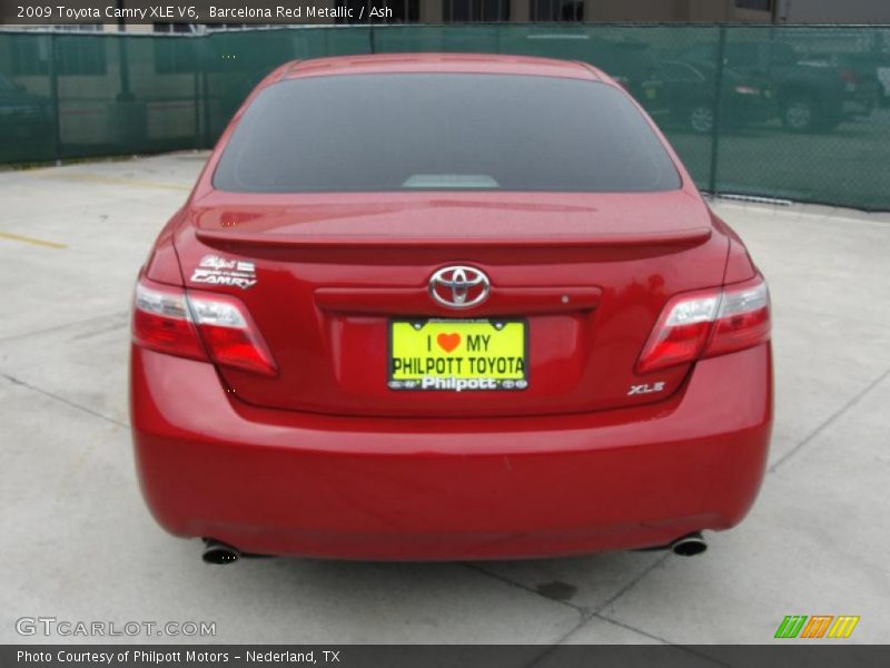 Barcelona Red Metallic / Ash 2009 Toyota Camry XLE V6