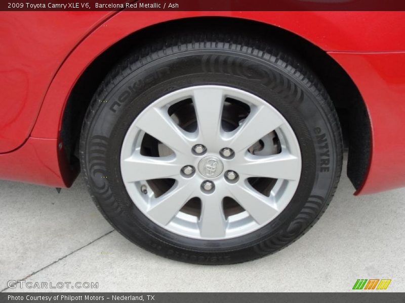 Barcelona Red Metallic / Ash 2009 Toyota Camry XLE V6