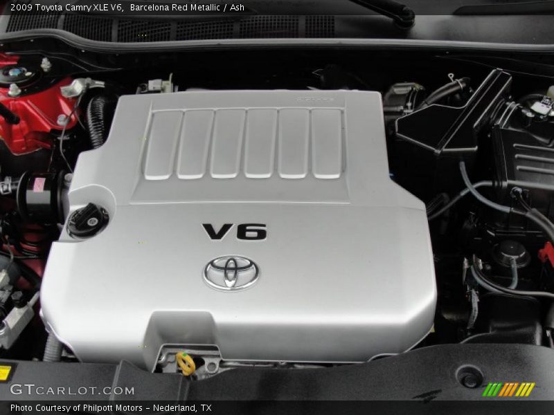 Barcelona Red Metallic / Ash 2009 Toyota Camry XLE V6
