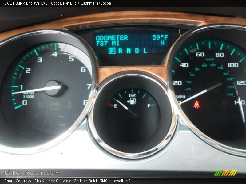Cocoa Metallic / Cashmere/Cocoa 2011 Buick Enclave CXL