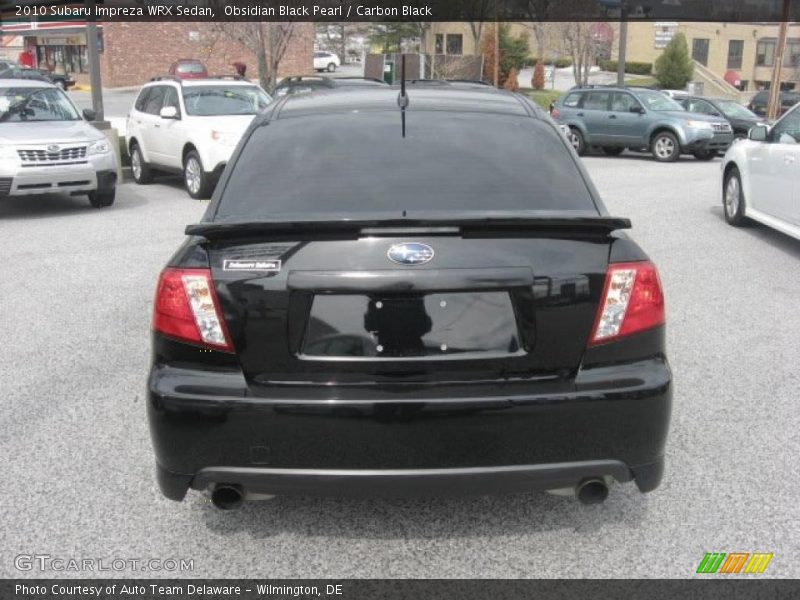 Obsidian Black Pearl / Carbon Black 2010 Subaru Impreza WRX Sedan