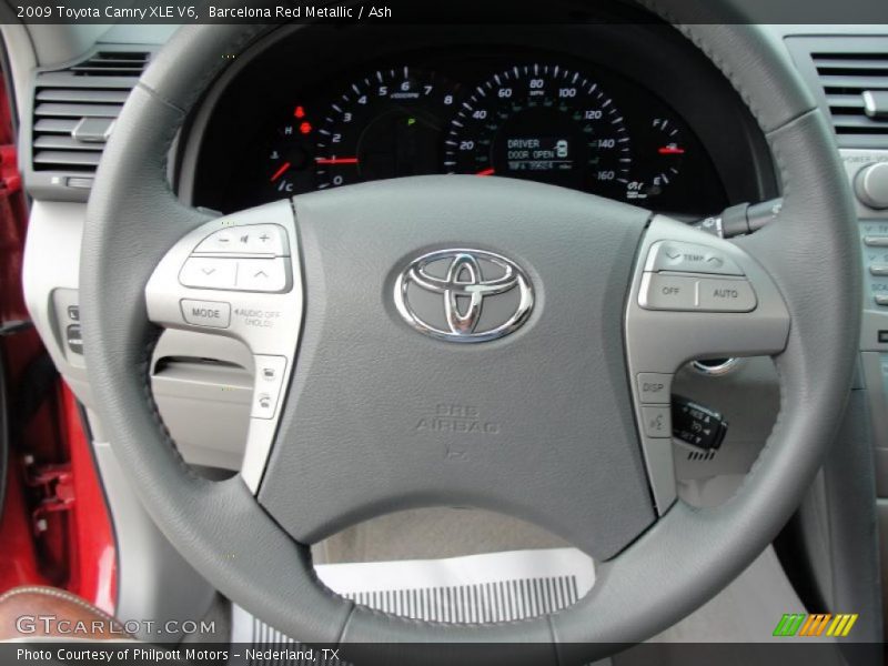 Barcelona Red Metallic / Ash 2009 Toyota Camry XLE V6