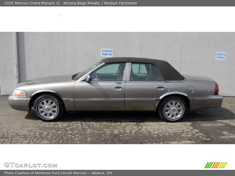 Arizona Beige Metallic / Medium Parchment 2005 Mercury Grand Marquis LS
