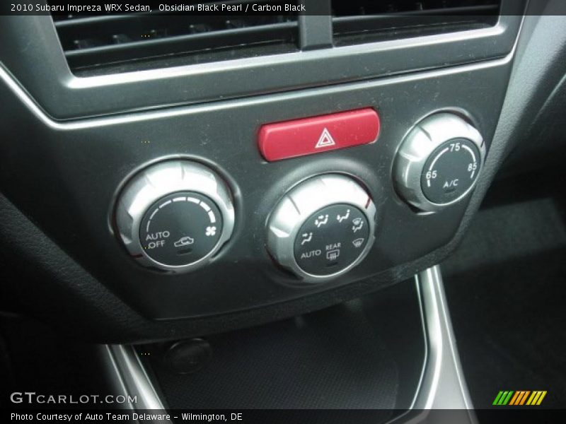 Controls of 2010 Impreza WRX Sedan