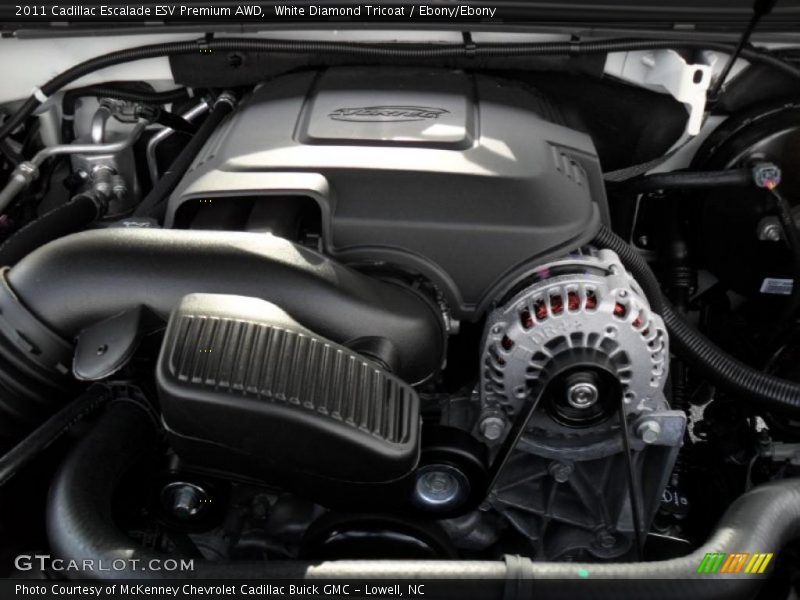 White Diamond Tricoat / Ebony/Ebony 2011 Cadillac Escalade ESV Premium AWD
