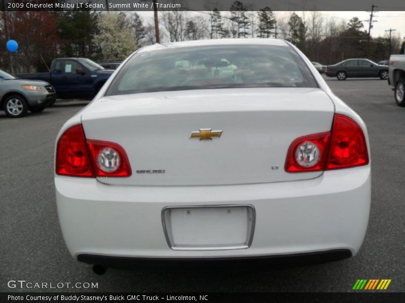 Summit White / Titanium 2009 Chevrolet Malibu LT Sedan