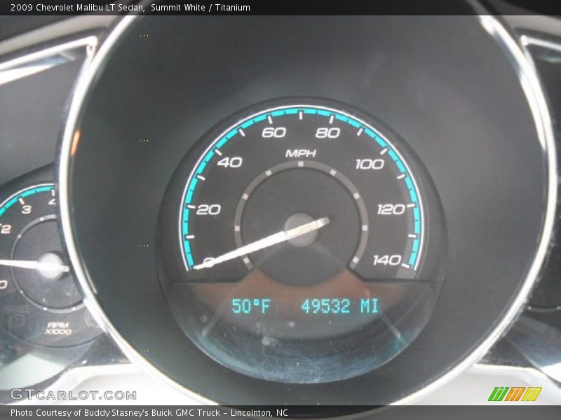 Summit White / Titanium 2009 Chevrolet Malibu LT Sedan