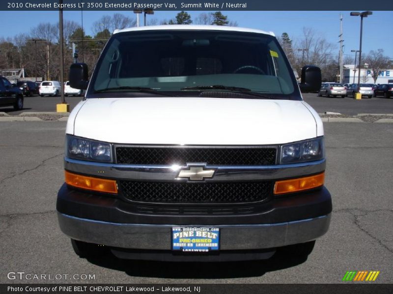 Summit White / Neutral 2010 Chevrolet Express LT 3500 Extended Passenger Van