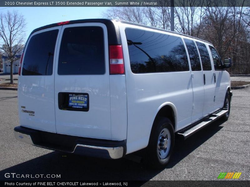 Summit White / Neutral 2010 Chevrolet Express LT 3500 Extended Passenger Van