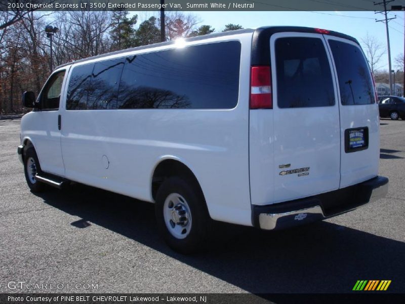 Summit White / Neutral 2010 Chevrolet Express LT 3500 Extended Passenger Van