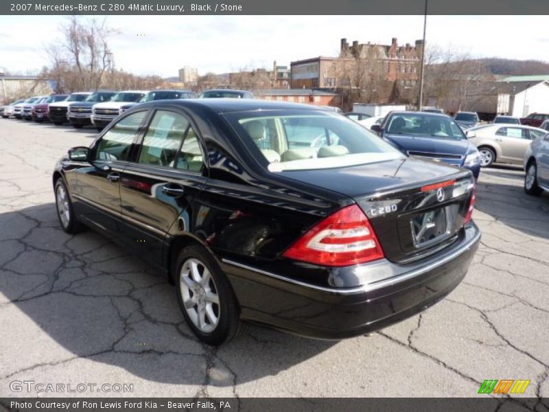 Black / Stone 2007 Mercedes-Benz C 280 4Matic Luxury