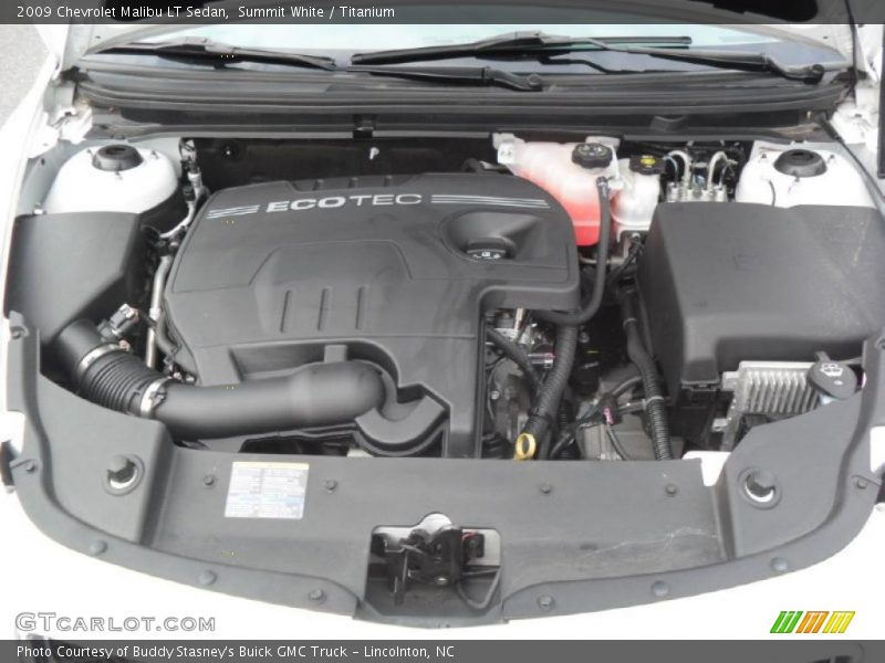 Summit White / Titanium 2009 Chevrolet Malibu LT Sedan