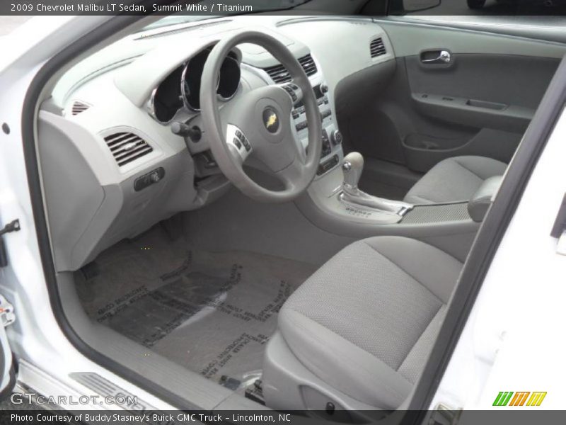 Summit White / Titanium 2009 Chevrolet Malibu LT Sedan