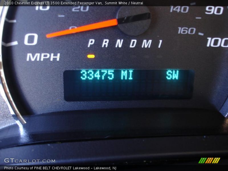 Summit White / Neutral 2010 Chevrolet Express LT 3500 Extended Passenger Van