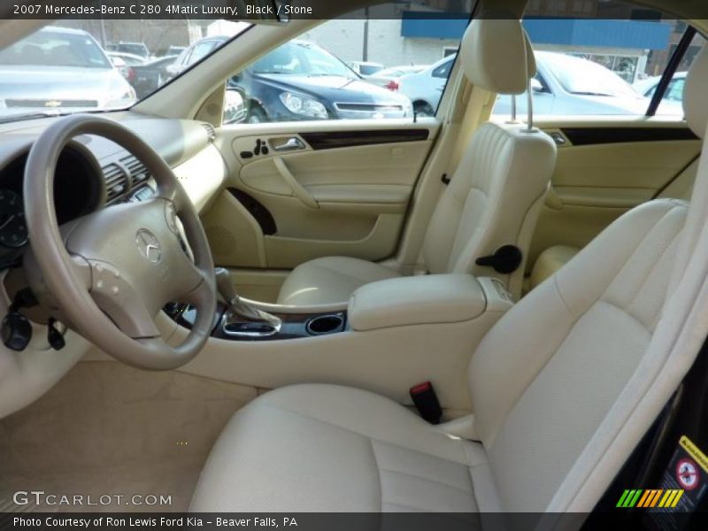 Black / Stone 2007 Mercedes-Benz C 280 4Matic Luxury