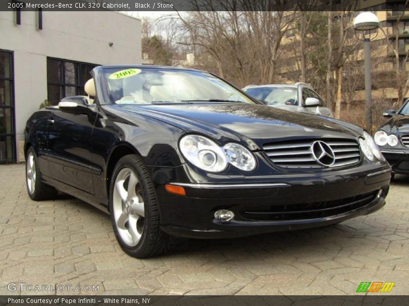 Black / Stone 2005 Mercedes-Benz CLK 320 Cabriolet