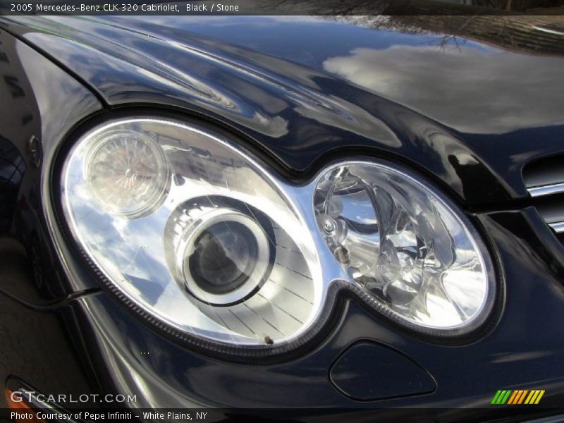 Black / Stone 2005 Mercedes-Benz CLK 320 Cabriolet