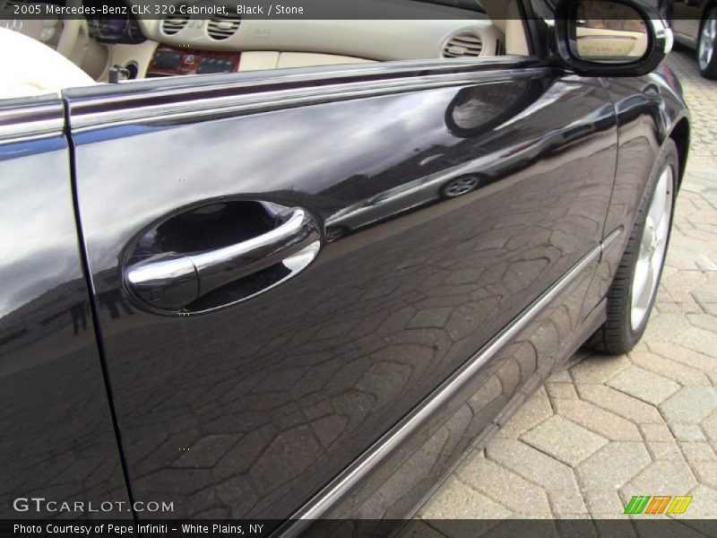 Black / Stone 2005 Mercedes-Benz CLK 320 Cabriolet