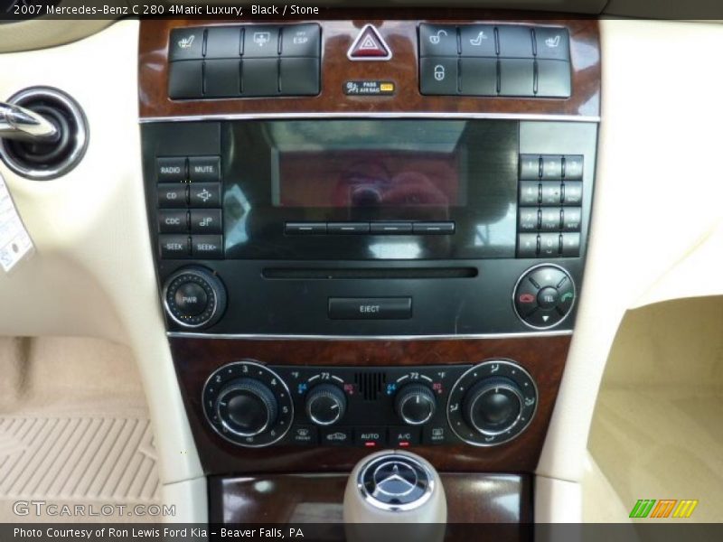 Black / Stone 2007 Mercedes-Benz C 280 4Matic Luxury