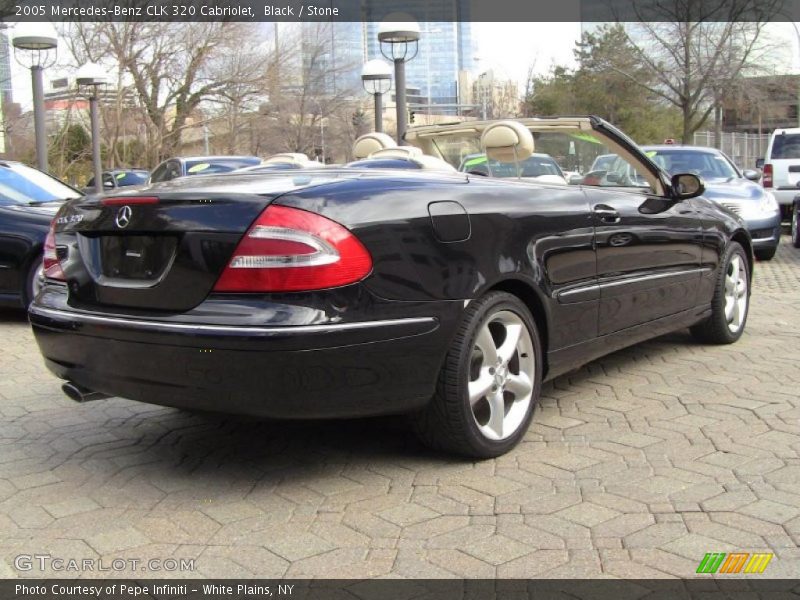 Black / Stone 2005 Mercedes-Benz CLK 320 Cabriolet