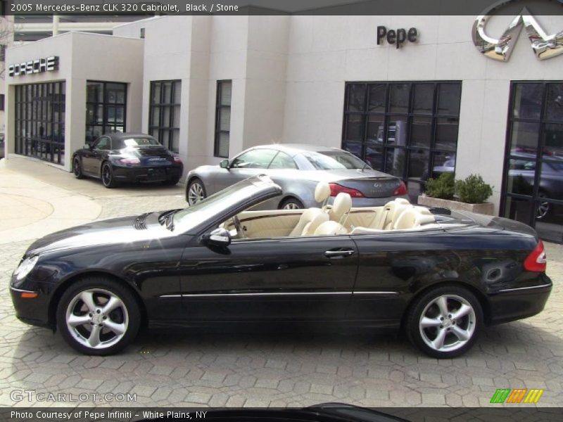 Black / Stone 2005 Mercedes-Benz CLK 320 Cabriolet