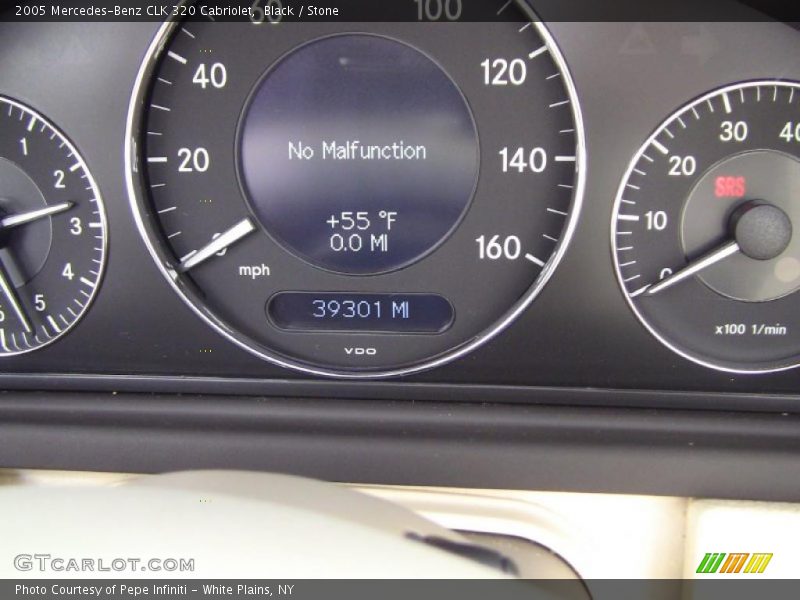 Black / Stone 2005 Mercedes-Benz CLK 320 Cabriolet