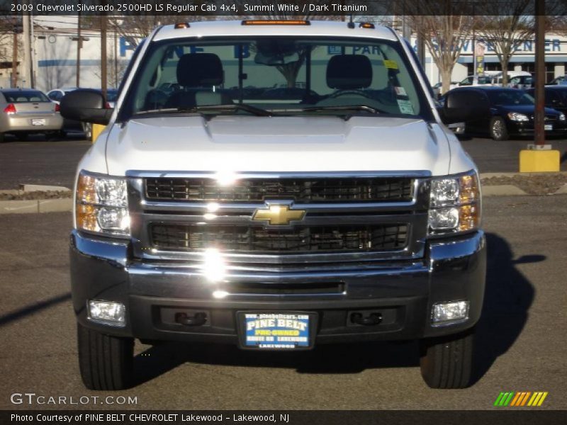 Summit White / Dark Titanium 2009 Chevrolet Silverado 2500HD LS Regular Cab 4x4