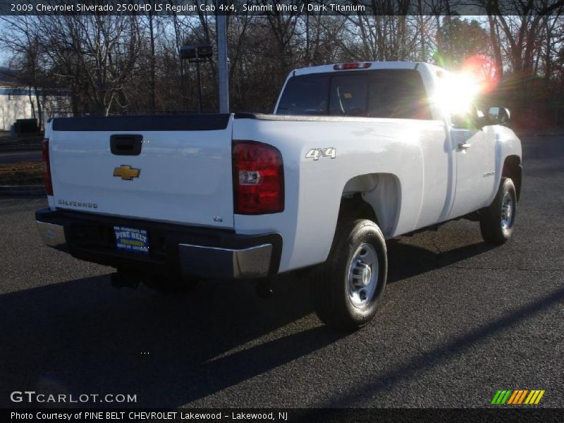 Summit White / Dark Titanium 2009 Chevrolet Silverado 2500HD LS Regular Cab 4x4