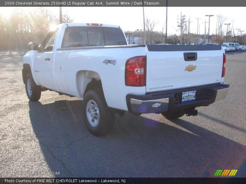 Summit White / Dark Titanium 2009 Chevrolet Silverado 2500HD LS Regular Cab 4x4