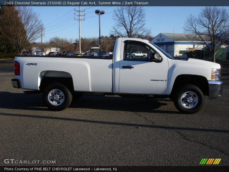 Summit White / Dark Titanium 2009 Chevrolet Silverado 2500HD LS Regular Cab 4x4