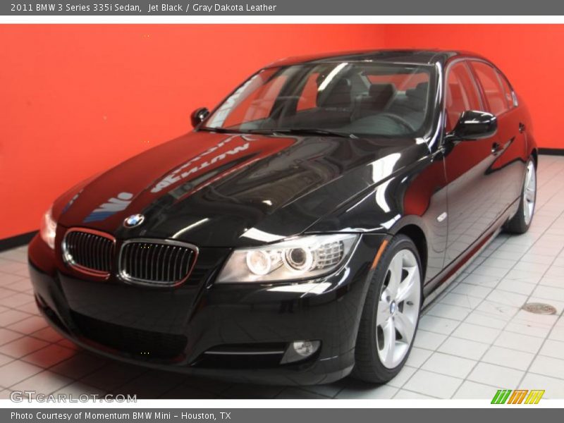 Jet Black / Gray Dakota Leather 2011 BMW 3 Series 335i Sedan