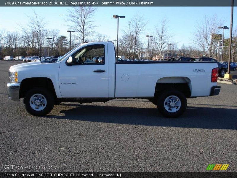 Summit White / Dark Titanium 2009 Chevrolet Silverado 2500HD LS Regular Cab 4x4