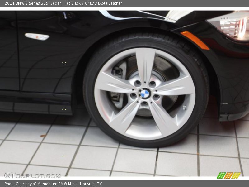 Jet Black / Gray Dakota Leather 2011 BMW 3 Series 335i Sedan