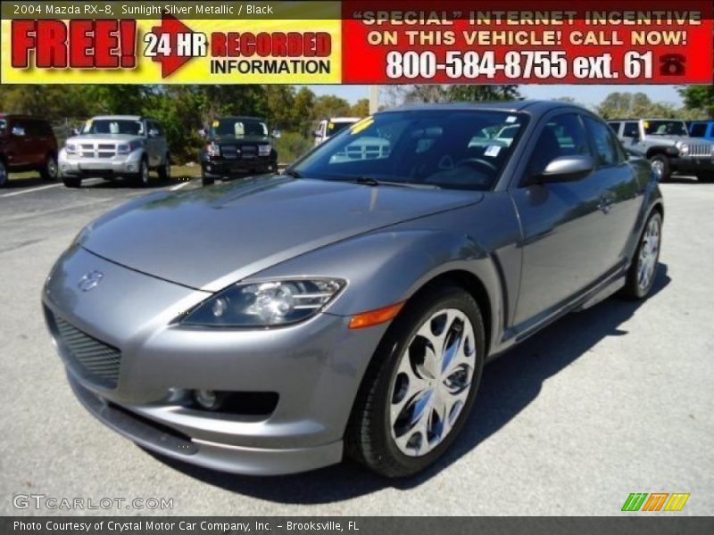 Sunlight Silver Metallic / Black 2004 Mazda RX-8