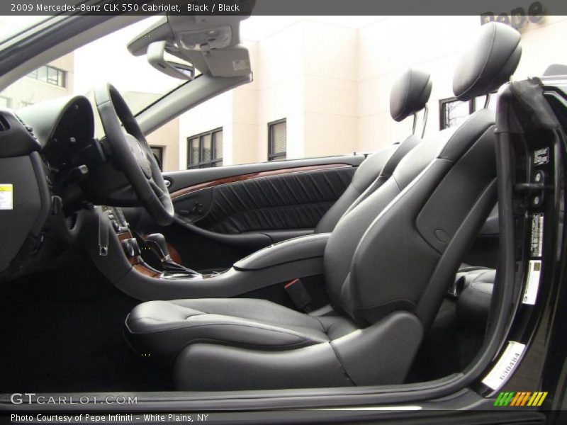 Black / Black 2009 Mercedes-Benz CLK 550 Cabriolet