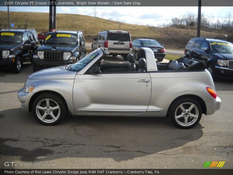 Bright Silver Metallic / Dark Slate Gray 2005 Chrysler PT Cruiser GT Convertible