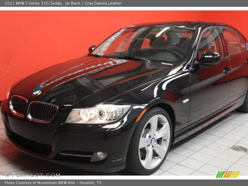 Jet Black / Gray Dakota Leather 2011 BMW 3 Series 335i Sedan