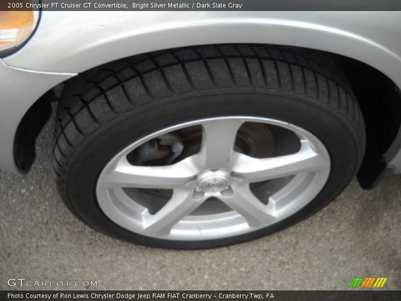 Bright Silver Metallic / Dark Slate Gray 2005 Chrysler PT Cruiser GT Convertible
