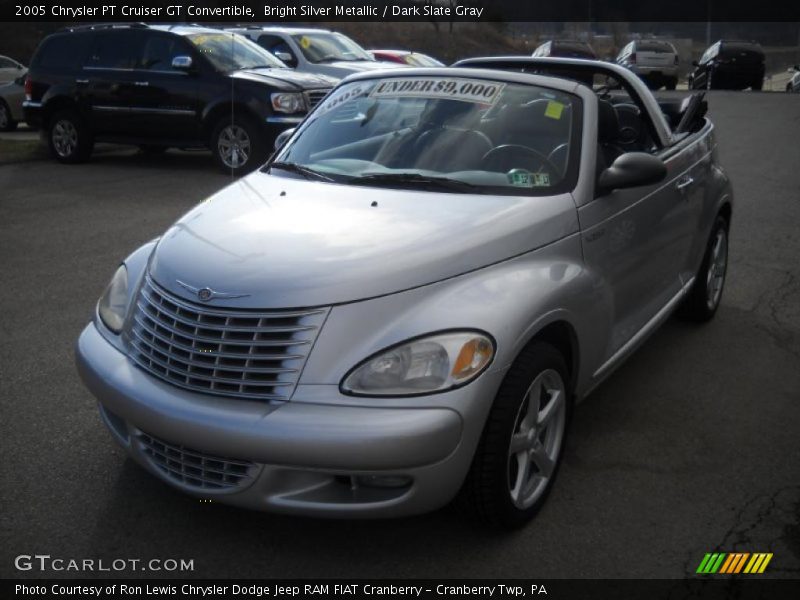 Bright Silver Metallic / Dark Slate Gray 2005 Chrysler PT Cruiser GT Convertible