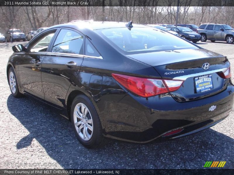Midnight Black / Gray 2011 Hyundai Sonata GLS