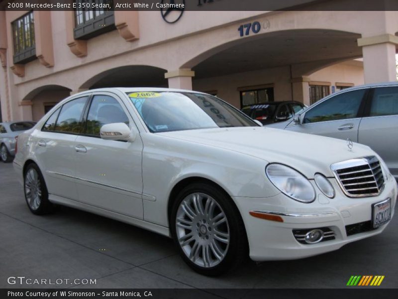 Arctic White / Cashmere 2008 Mercedes-Benz E 350 Sedan