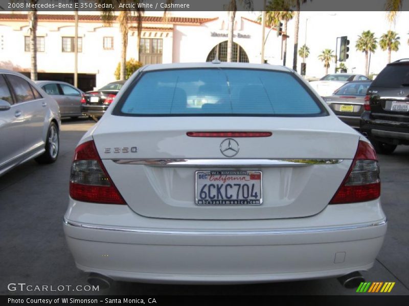 Arctic White / Cashmere 2008 Mercedes-Benz E 350 Sedan