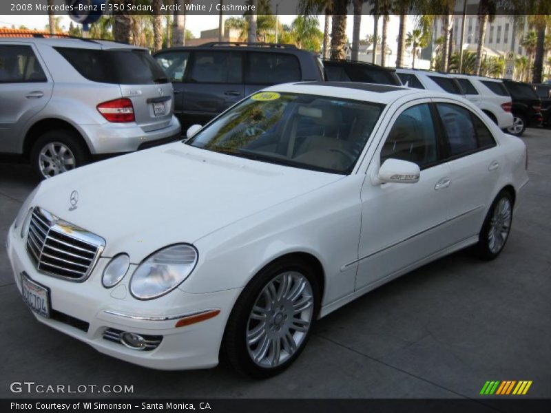 Arctic White / Cashmere 2008 Mercedes-Benz E 350 Sedan