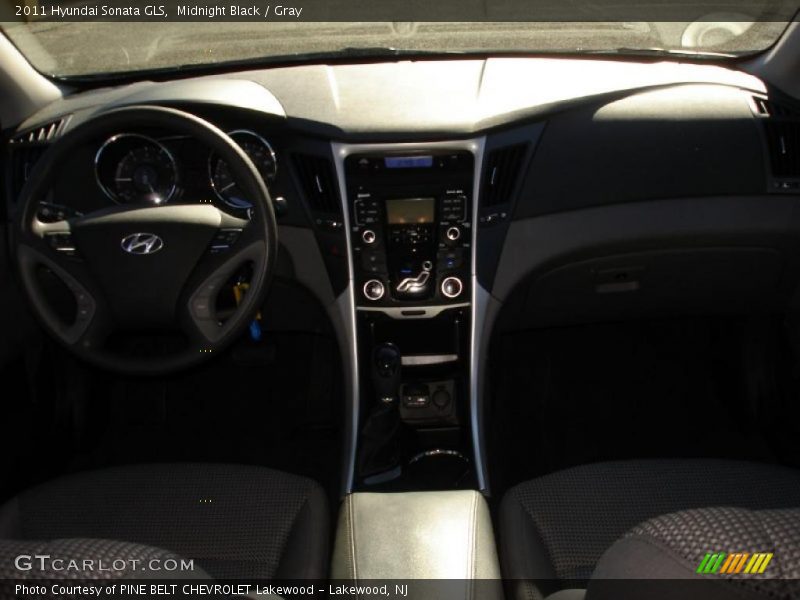 Midnight Black / Gray 2011 Hyundai Sonata GLS
