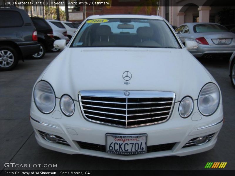 Arctic White / Cashmere 2008 Mercedes-Benz E 350 Sedan