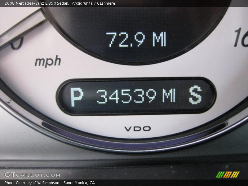 Arctic White / Cashmere 2008 Mercedes-Benz E 350 Sedan