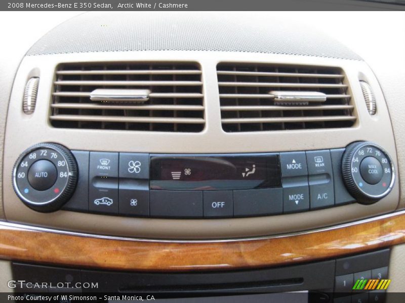 Arctic White / Cashmere 2008 Mercedes-Benz E 350 Sedan